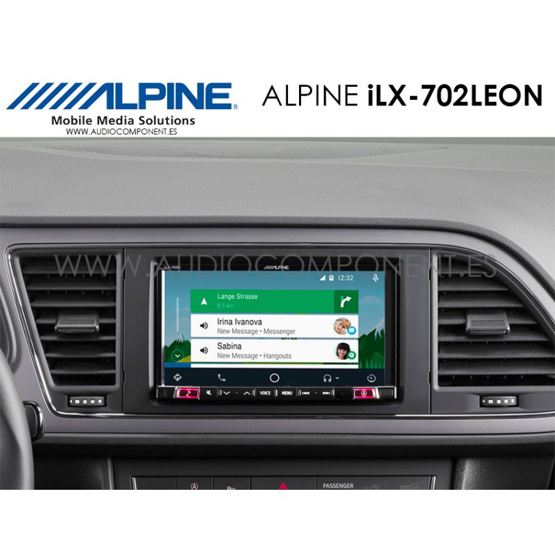 Bastante oficina postal Desconexión Alpine iLX-702LEON- Navegador GPS Seat León CarPlay y Android Auto  navegador GPS Coche - Audio Component - Venta on line Car Audio e  instalación de equipos de música HIFI de alta fidelidad
