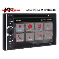 Macrom M-DVD4000 Monitor táctil Coche 2 DIN