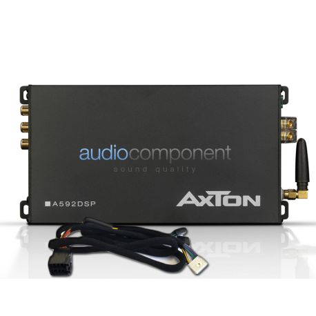 Axton A592DSP - Amplificador DSP 4 canales para coche con transmisión de audio Bluetooth