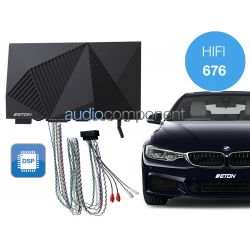 Amplificador BMW HIFI 676 ETON STEALTH 7.1 DSP - Sistema de sonido BMW con amplificador HIFI 676 en el maletero