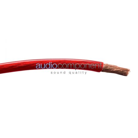 Cable de alimentación 20 mm. Color Rojo para amplificador de coche puro de cobre 100% libre de oxígeno