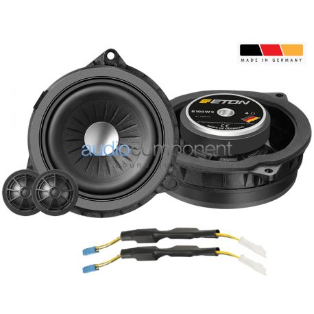 ETON B 100 W2 - Altavoces coche BMW Serie 1, BMW Serie 2, BMW Serie 3, BMW X1, BMW X3, BMW X4, BMW Serie 5
