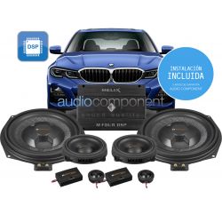 Instalación de kit de sistema de sonido para coche BMW HELIX MATCH - UPGRADE Audio Component BMW DSP