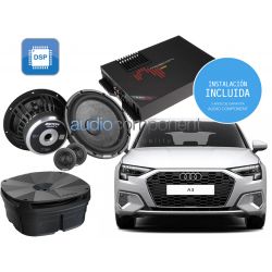 Instalación sistema de sonido HIFI para coche AUDI A3 - Kit de sonido específico para AUDI A3