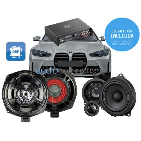 Sistema de sonido BMW con instalación incluida - AXTON, EMPHASER y BLAM AUDIO LA808 DSP