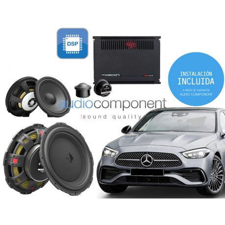 Kit de sonido de Alta Gama Mercedes Clase C w206 HELIX COMPOSE i7 con instalación incluida