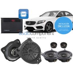 Instalación sistema de sonido para coche MERCEDES BLAM AUDIO MOSCONI CLASE AB ACTIVO FRONT - Equipo de música MERCEDES