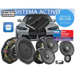 Instalación de kit de sistema de sonido para coche BMW HELIX COMPOSE I3 I5 MATCH UP 10DSP ACTIVE FRONT, CENTRAL Y REAR