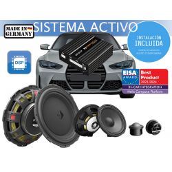 Instalación de kit de sistema de sonido para coche BMW HELIX COMPOSE I7 - MATCH UP 6DSP ACTIVE FRONT