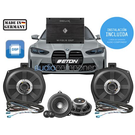 Instalación de kit de sistema de sonido para coche BMW ETON HELIX - UPGRADE Audio Component BMW DSP