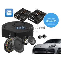 Instalación de kit de sistema de sonido para coche PORSCHE HELIX COMPOSE I7 - MATCH UP 8 DSP ACTIVE FRONT
