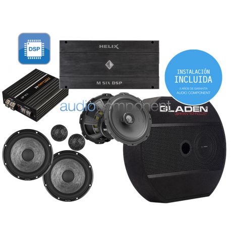 Instalación equipo de música INTEGRA 5 para coche universal: MATCH, HELIX, GLADEN AUDIO Y ETON